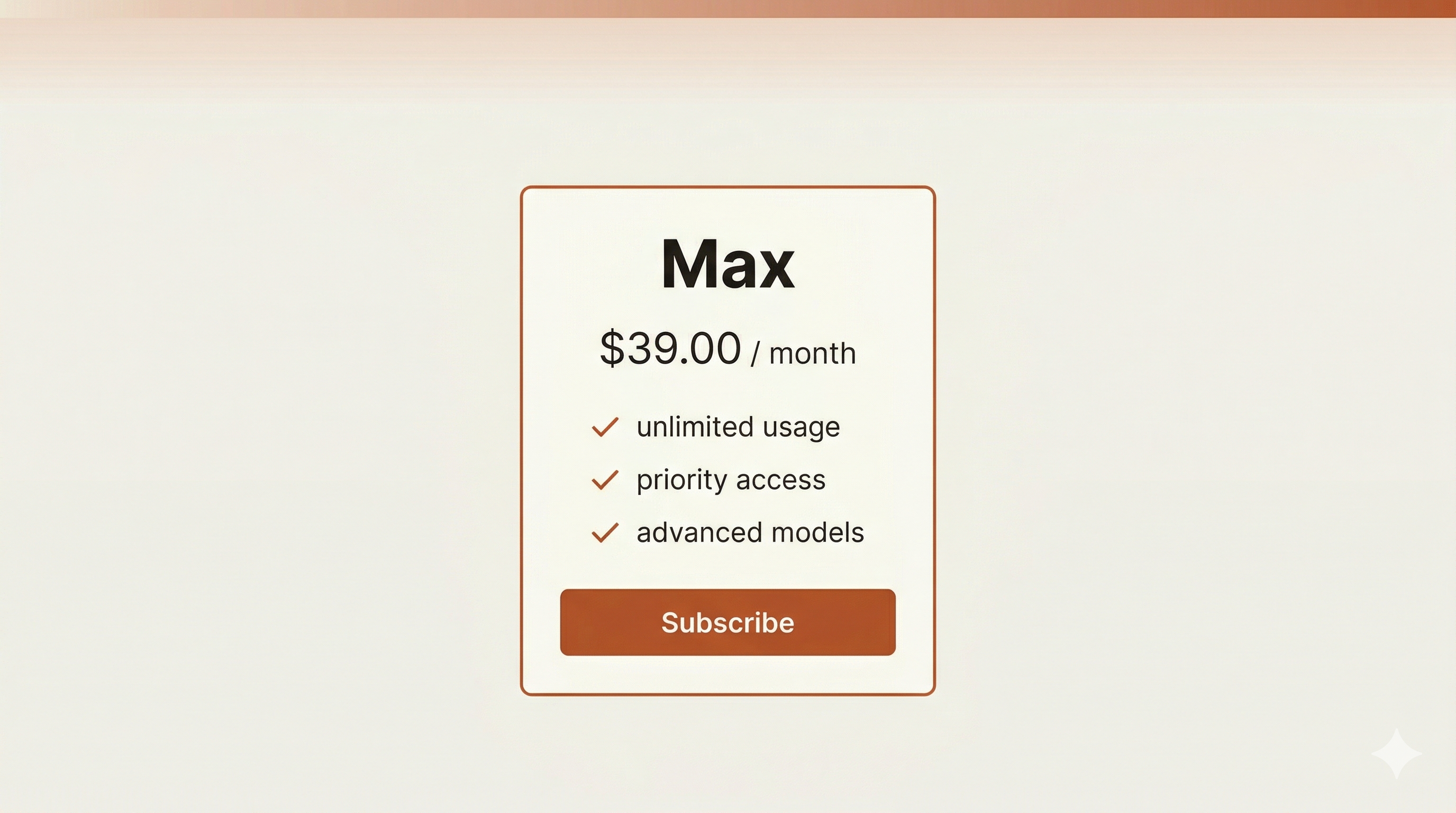 AI coding tool subscription pricing page